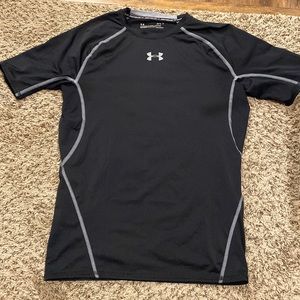Under Armor Heat Compression Black LG Top
